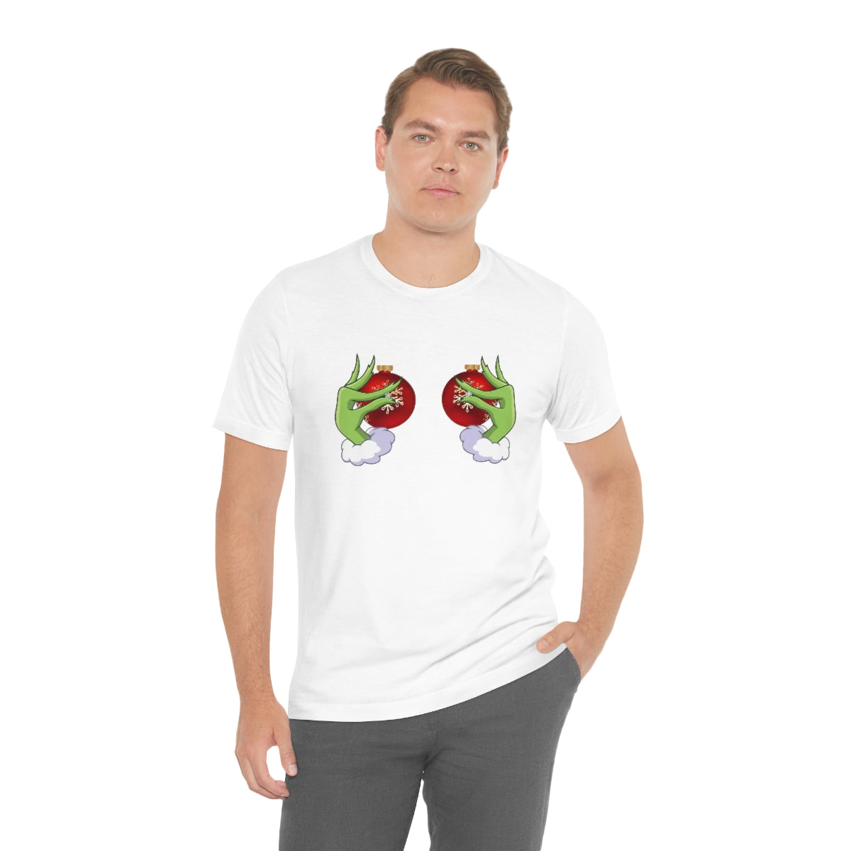Bella Canvas Grinchy Ornament Hands Unisex Tee