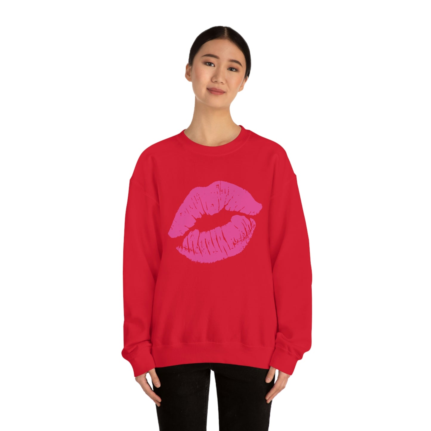 Hot Pink Lips Crewneck Sweatshirt