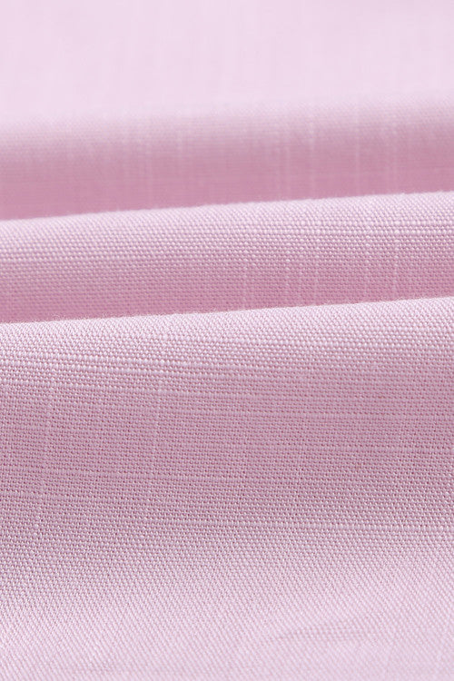Pink Hollow-Out Tank Top