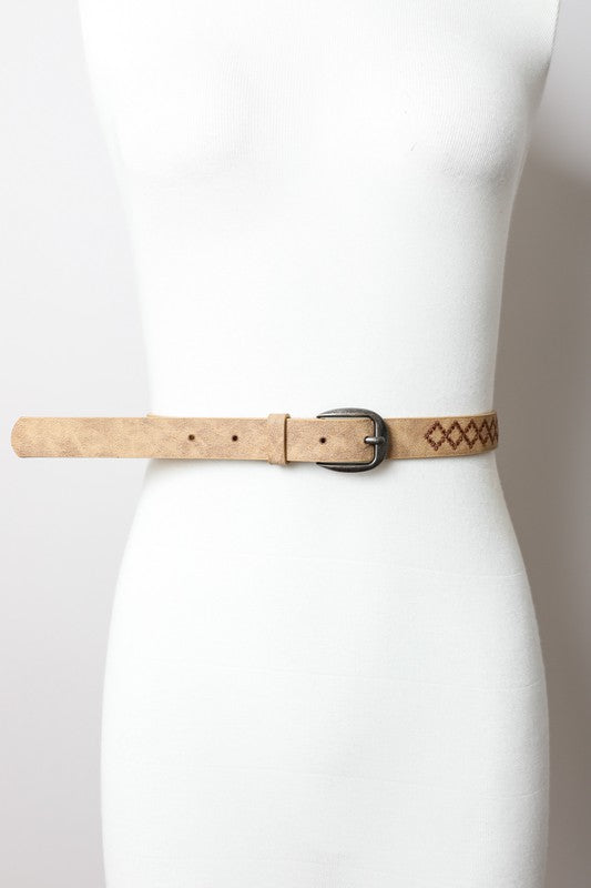 Skinny Punched Out Belt-2 Colors