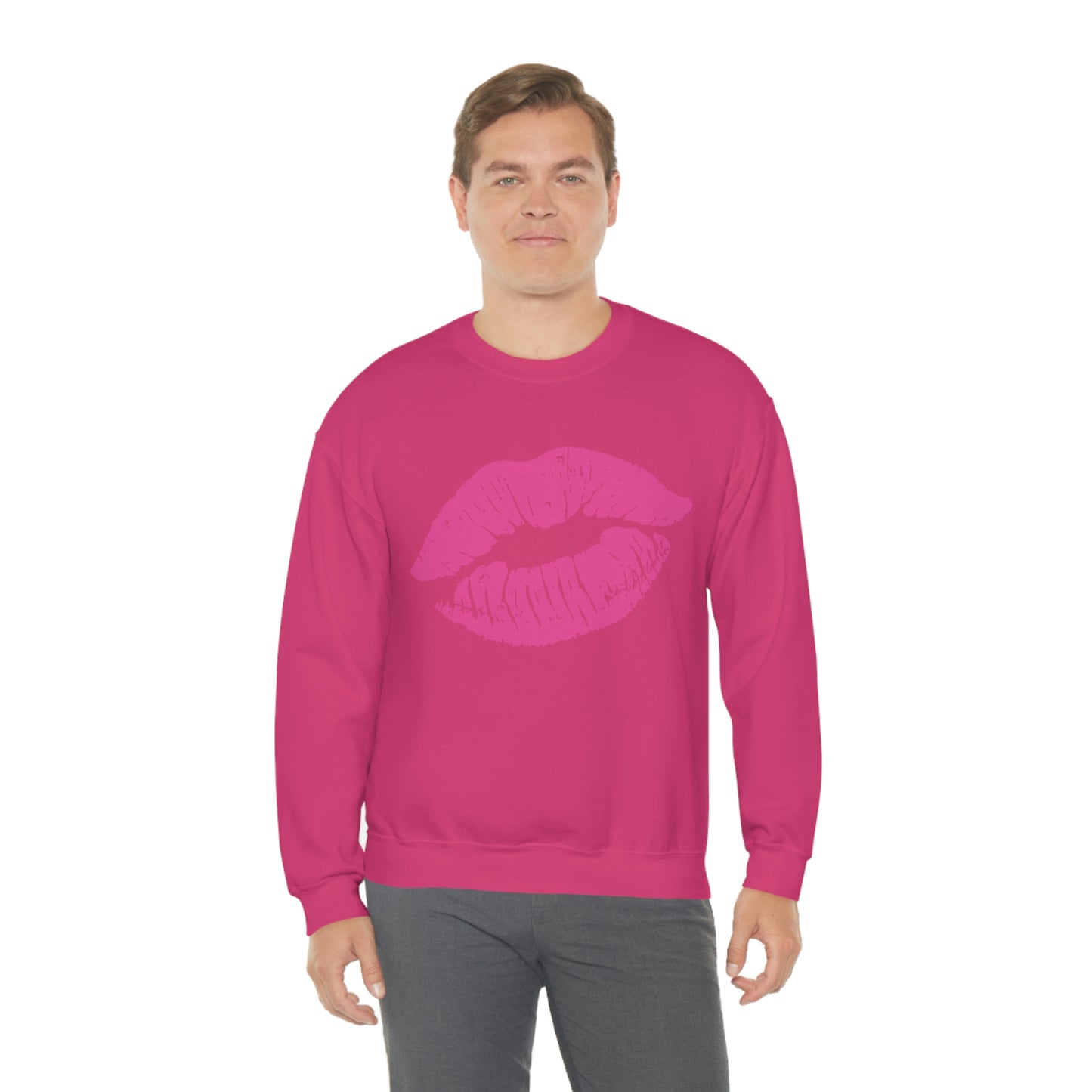 Hot Pink Lips Crewneck Sweatshirt