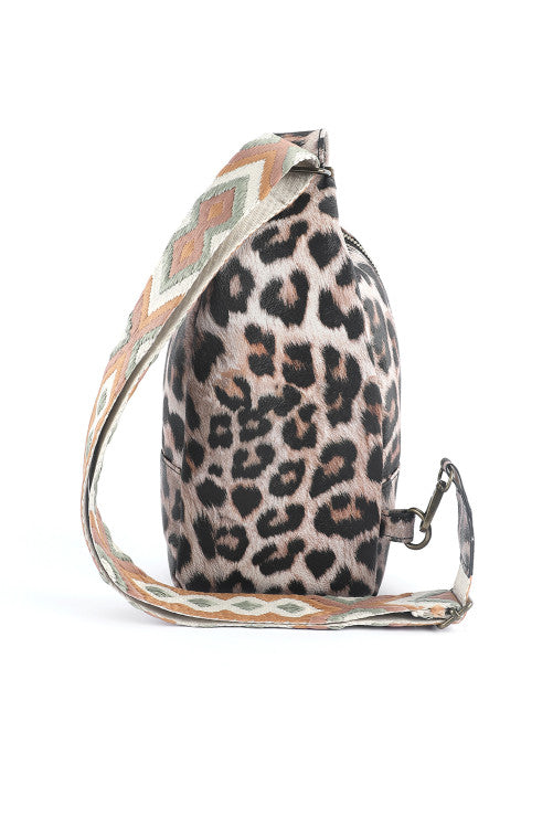 Crossbody Sling bags w/ embroidered guitar strap-Solids & Various Prints Available