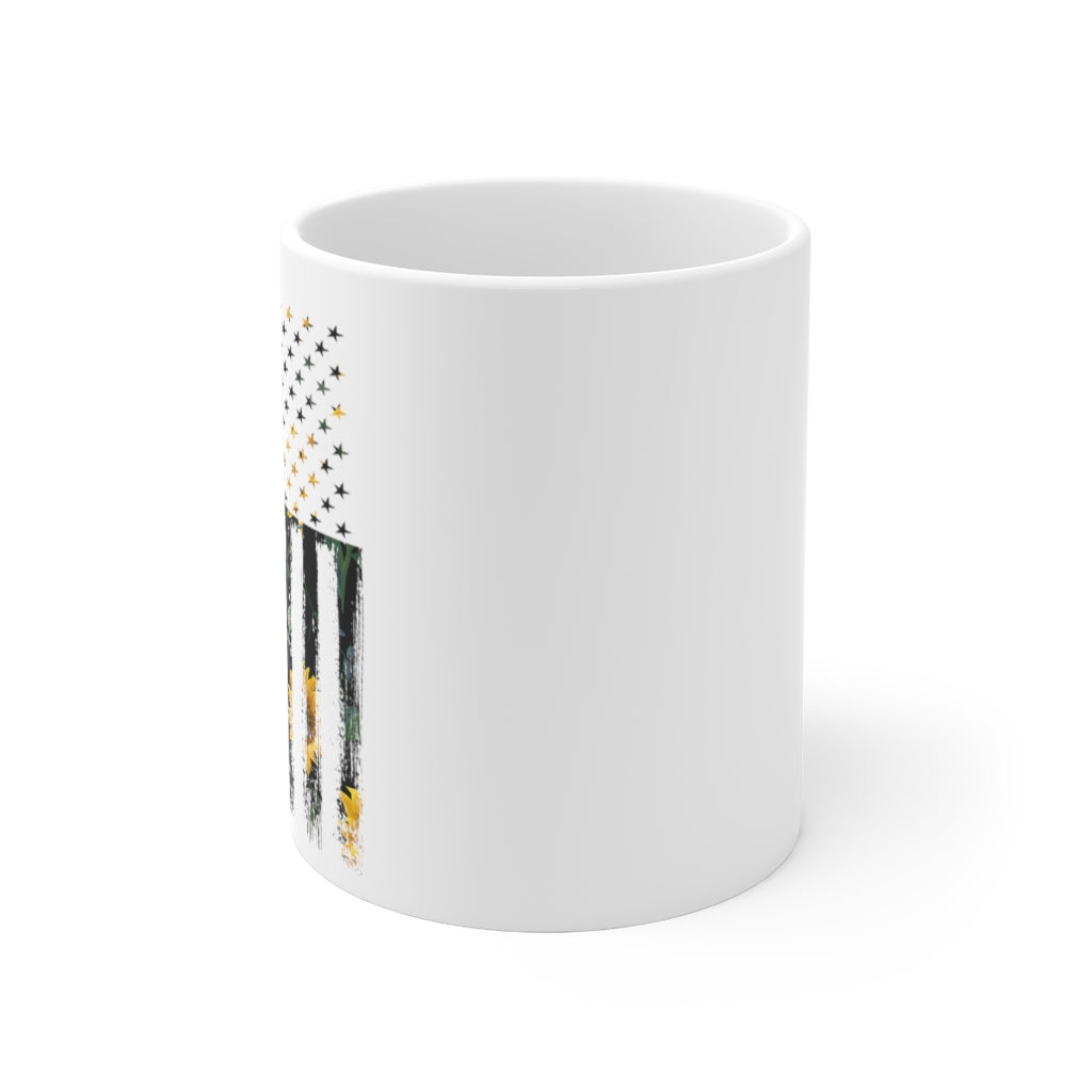 Sunflower Flag Ceramic Mug 11oz