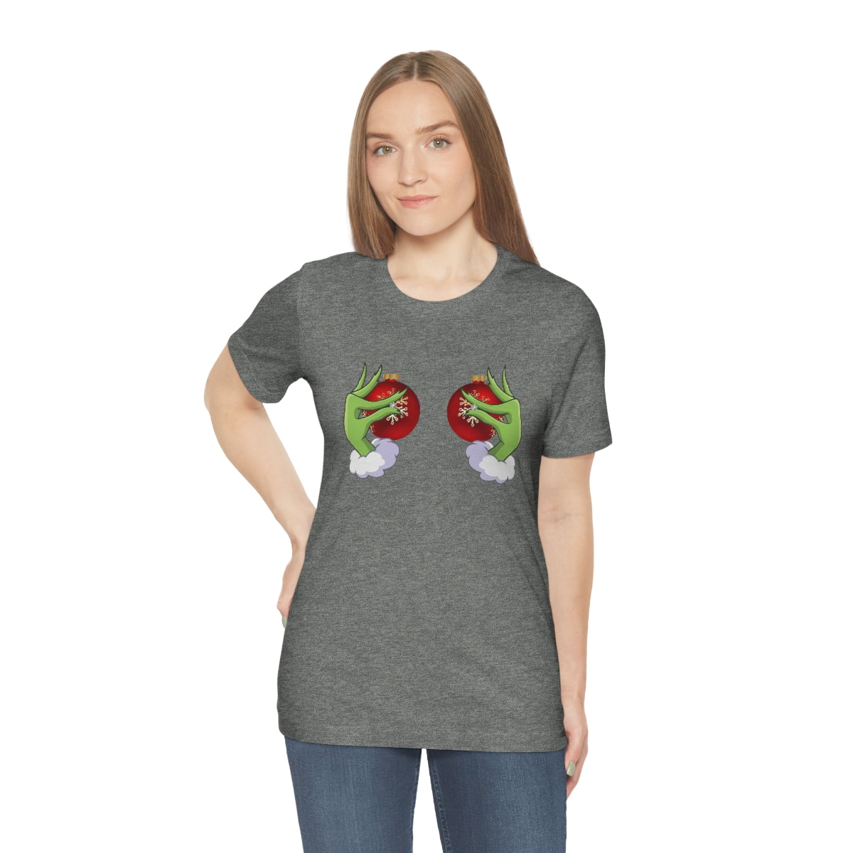 Bella Canvas Grinchy Ornament Hands Unisex Tee