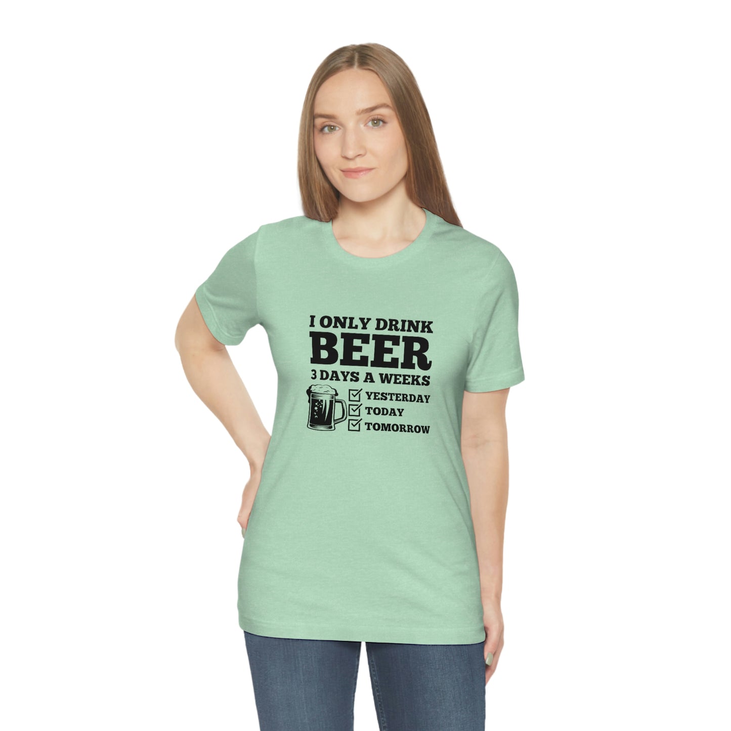 Drinking Beer Unisex Tee