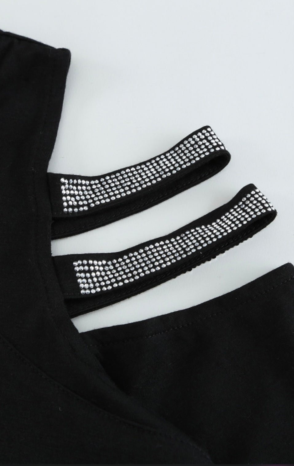 Stacey’s Sequined Cold Shoulder Top