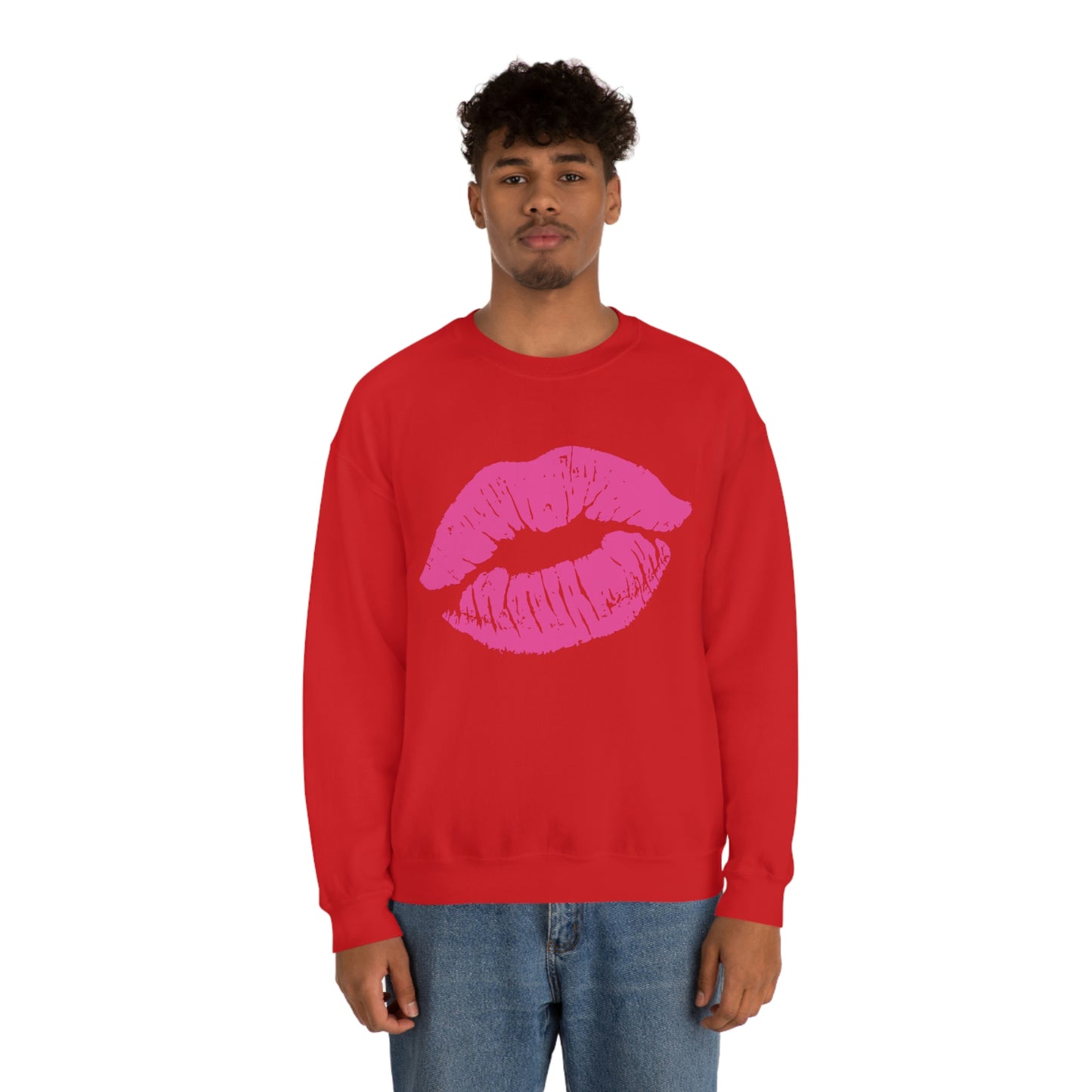 Hot Pink Lips Crewneck Sweatshirt