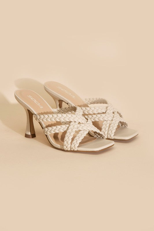KELLAN DOUBLE CROSS BRAIDEDE HEELS