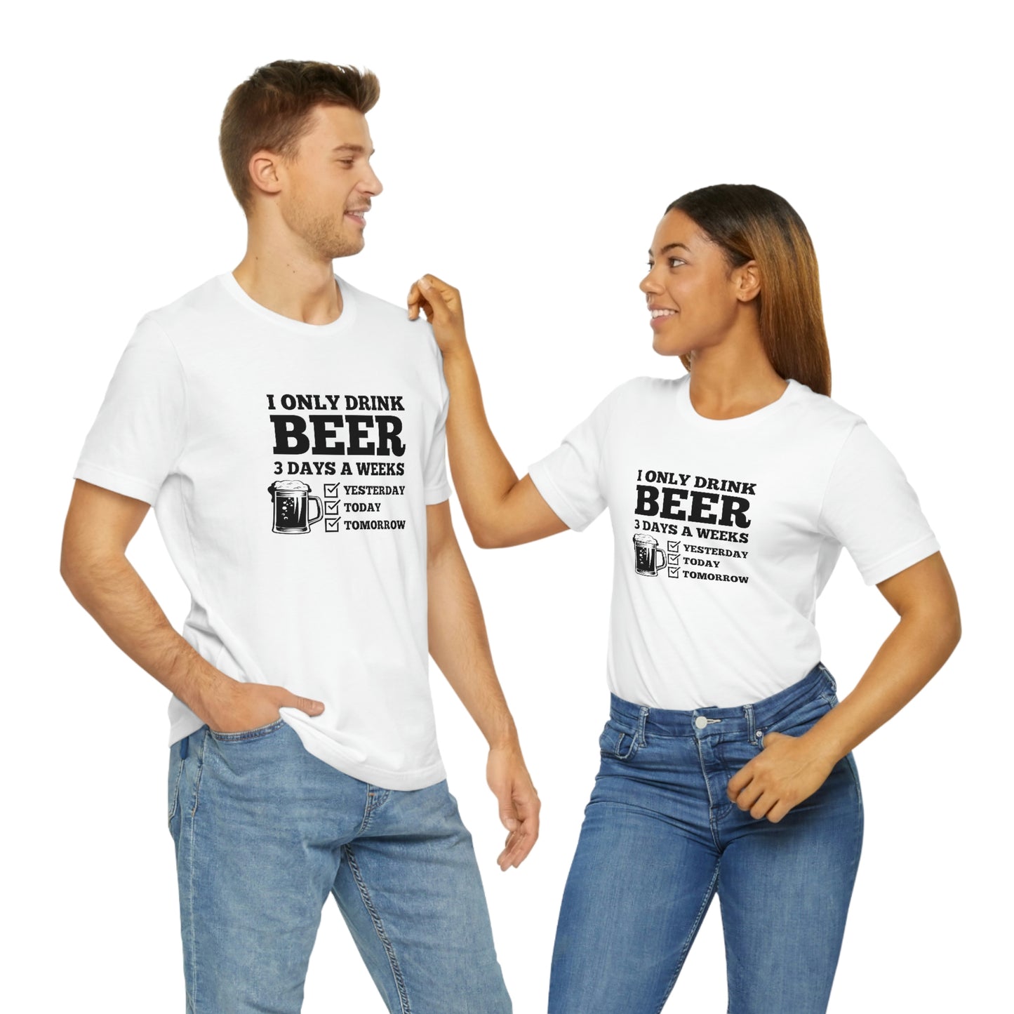 Drinking Beer Unisex Tee