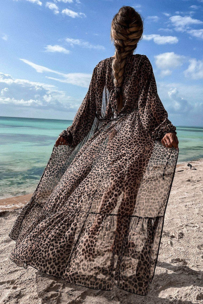 Leopard Print Kimono