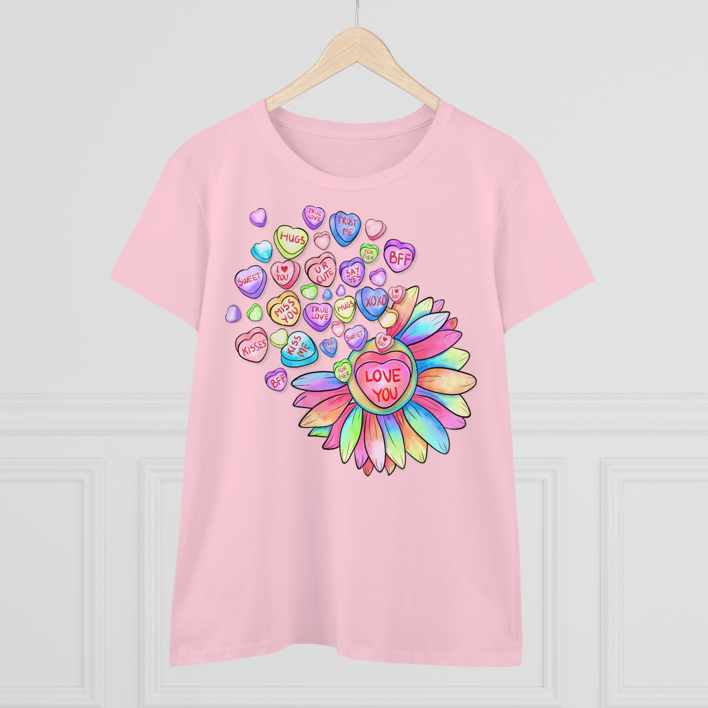 Love You Conversation Hearts Cotton Tee