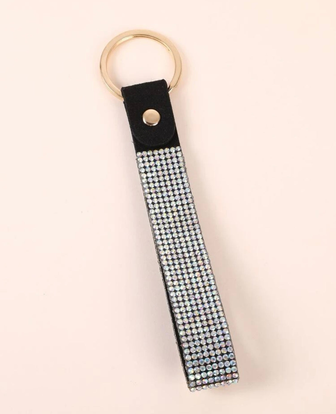 Rhinestone Decor Strap Keychains