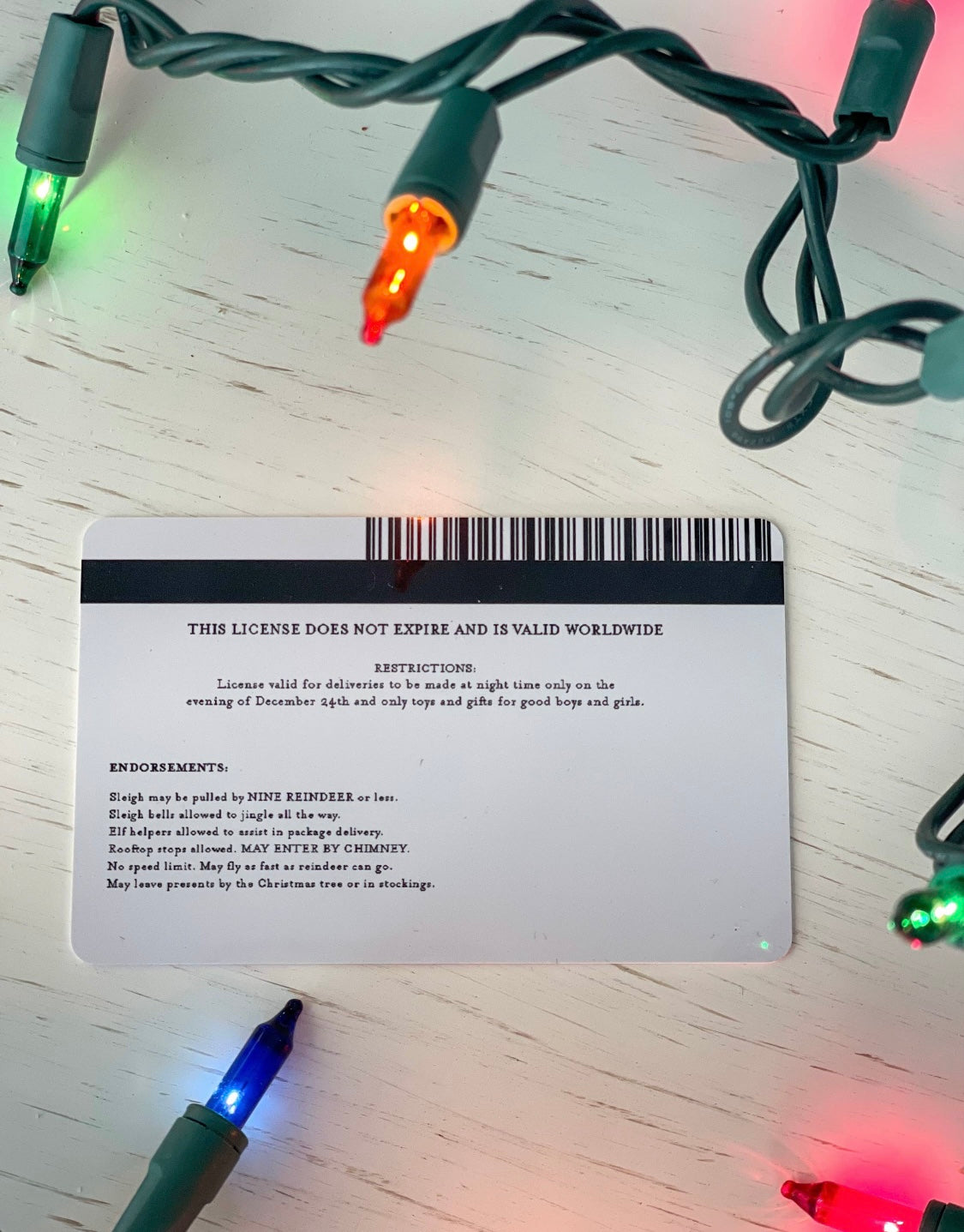 Santa Sleigh License