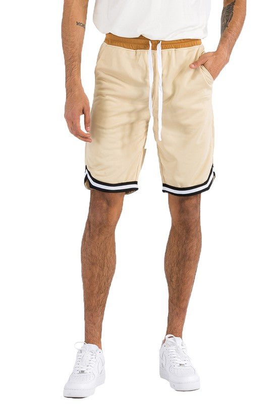 Men’s Solid Athletic Basketball Sports Shorts