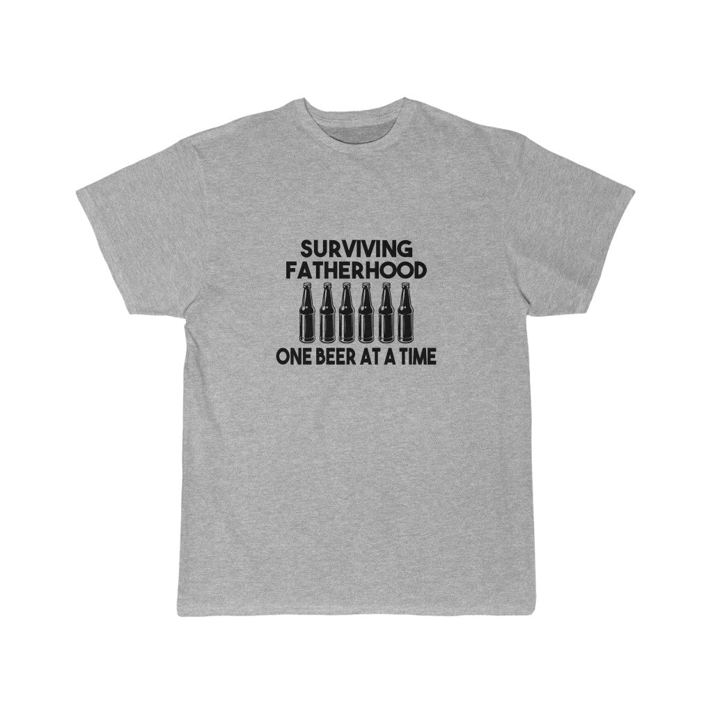 Men's Surviving Fatherhood One Beer at A Time Tee