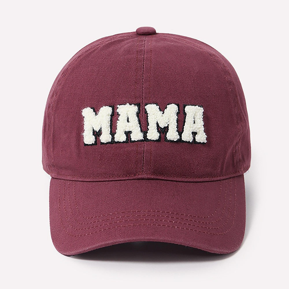 Chenille "MAMA" Baseball Cap