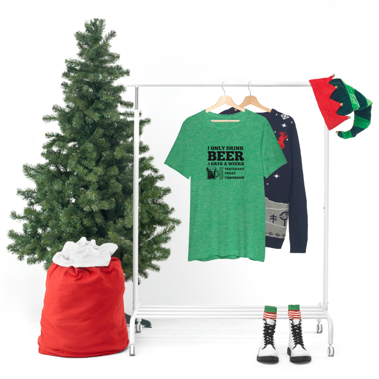 Drinking Beer Unisex Tee