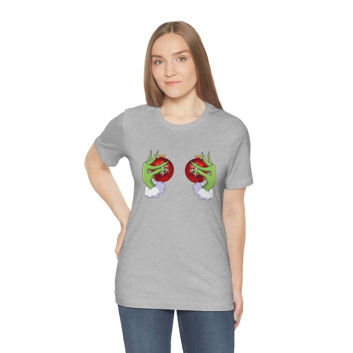 Bella Canvas Grinchy Ornament Hands Unisex Tee
