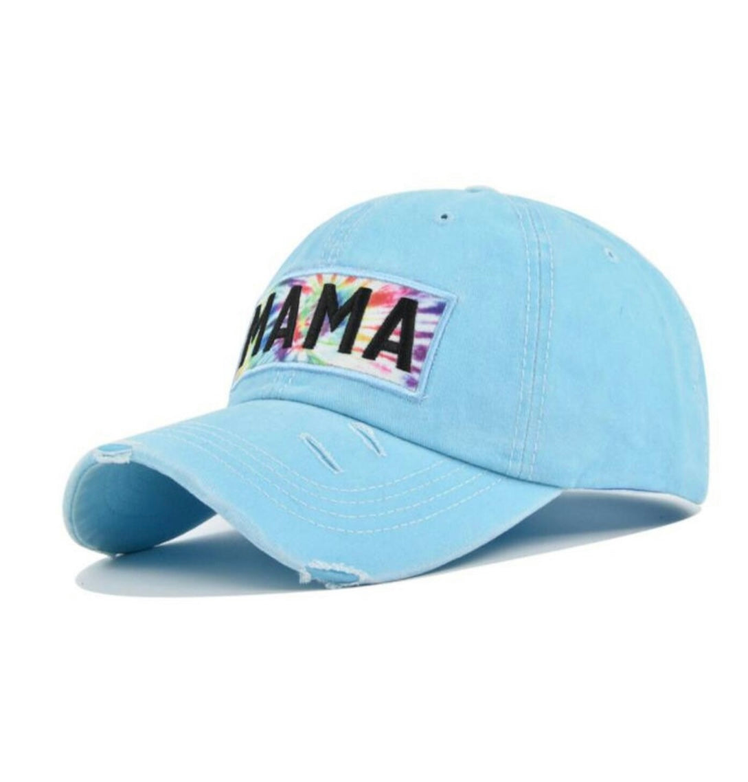 MAMA Tie Dye Baseball Hat-4 colors