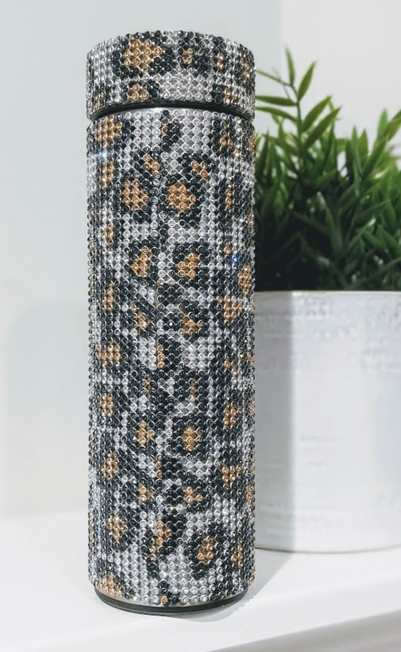 Stainless Steel Crystal Thermos Flask 16oz.