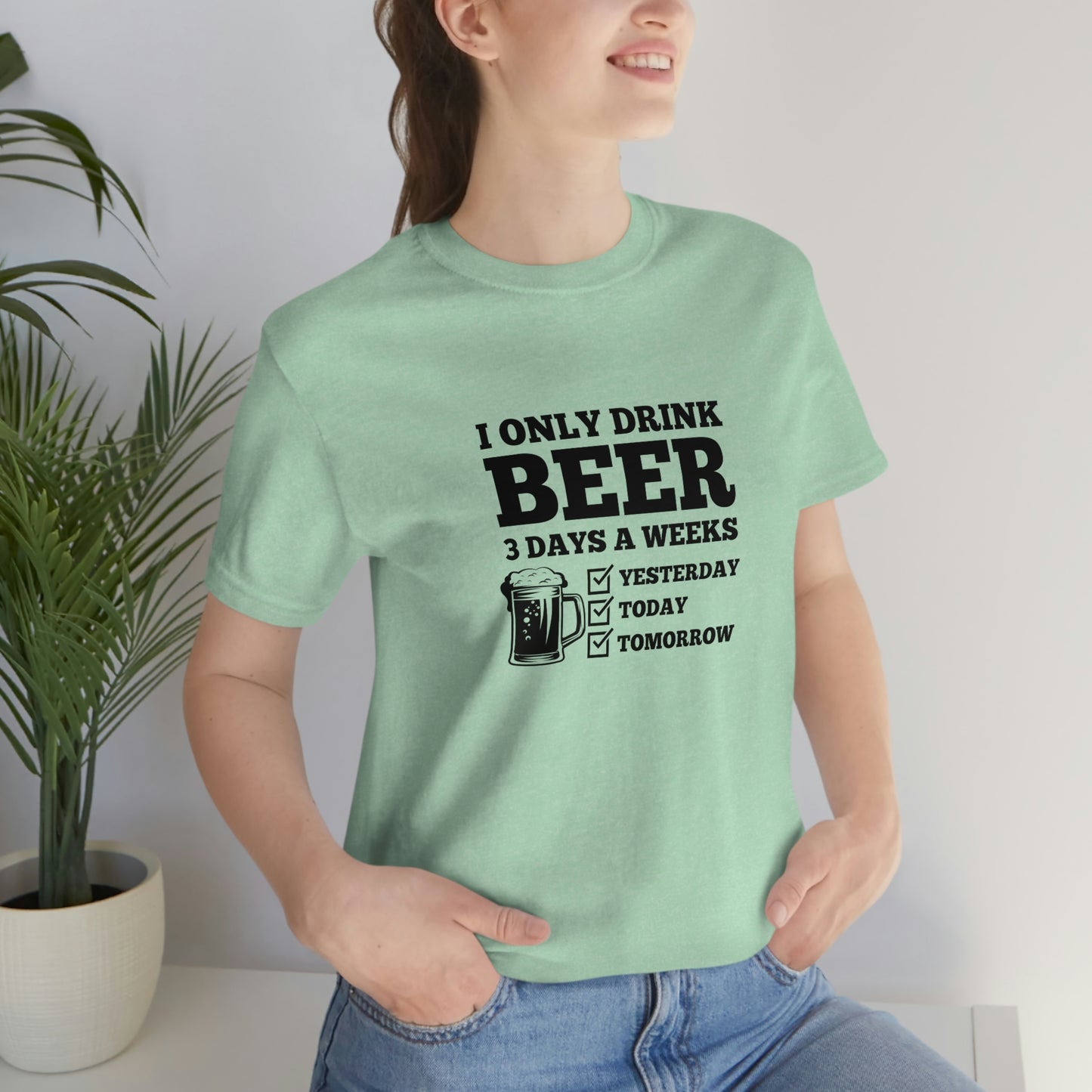 Drinking Beer Unisex Tee