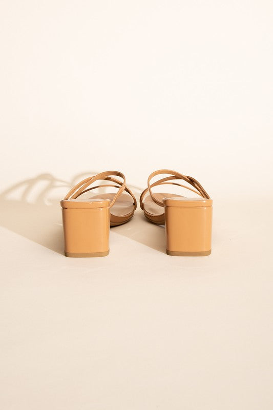 SODA MULE SANDAL HEELS