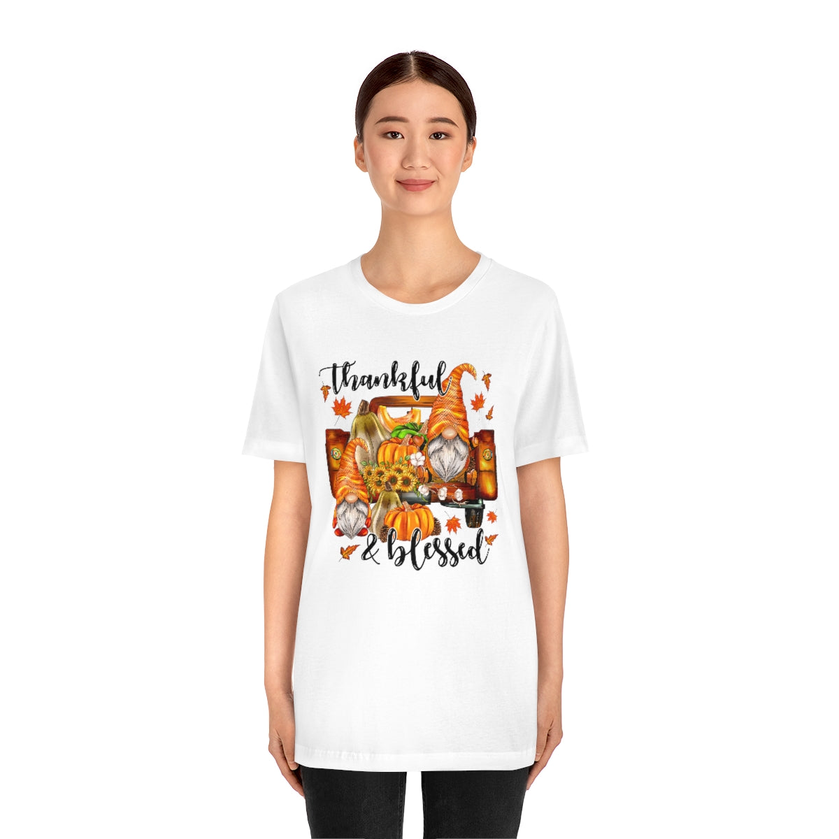 Thanksgiving Gnomes- Bella Canvas Unisex Jersey Short Sleeve Tee