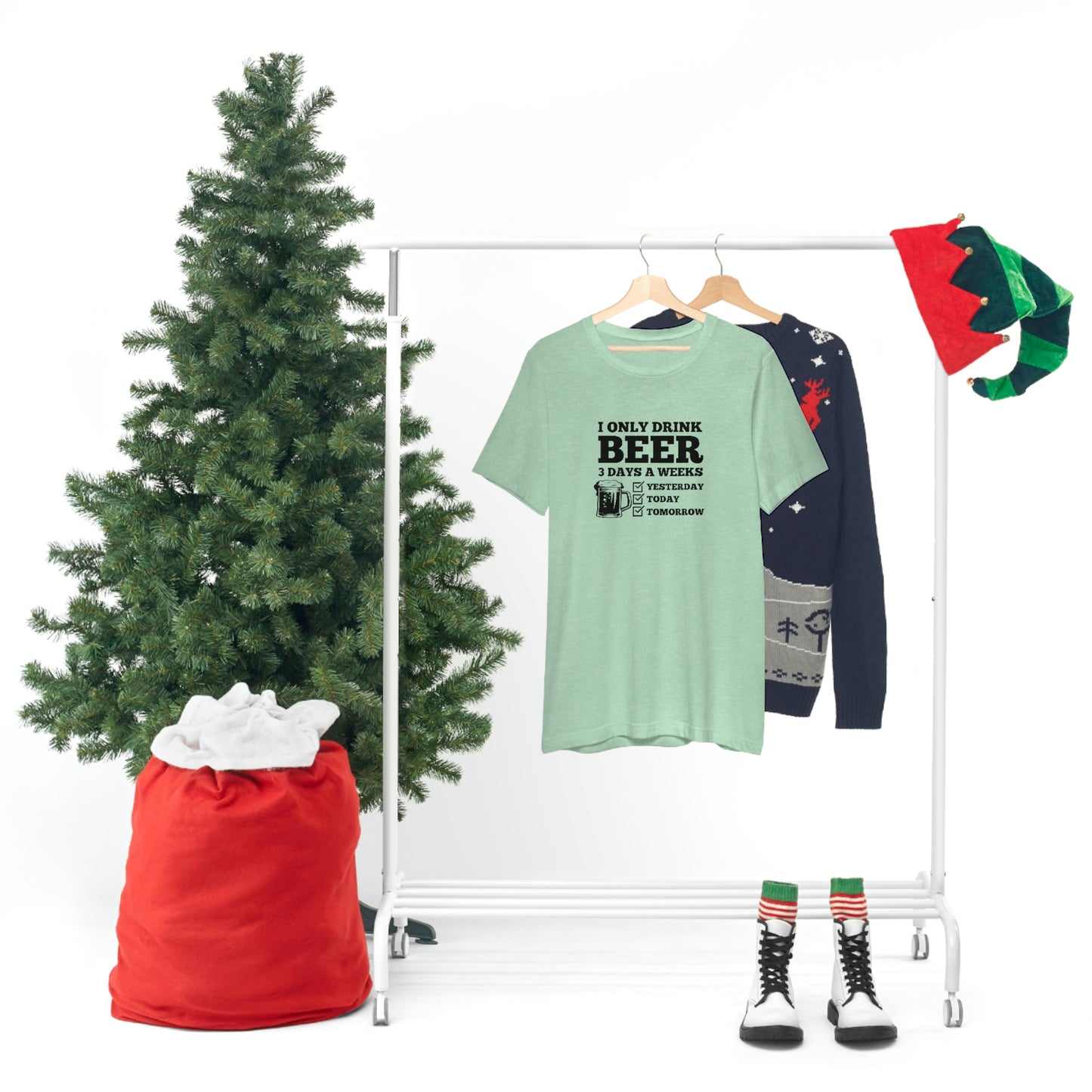 Drinking Beer Unisex Tee