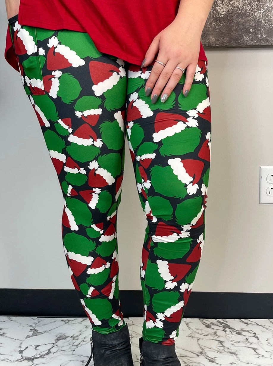Grinchy Grinch Leggings w/pockets