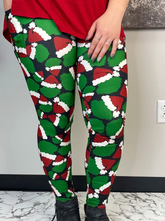 Grinchy Grinch Leggings w/pockets