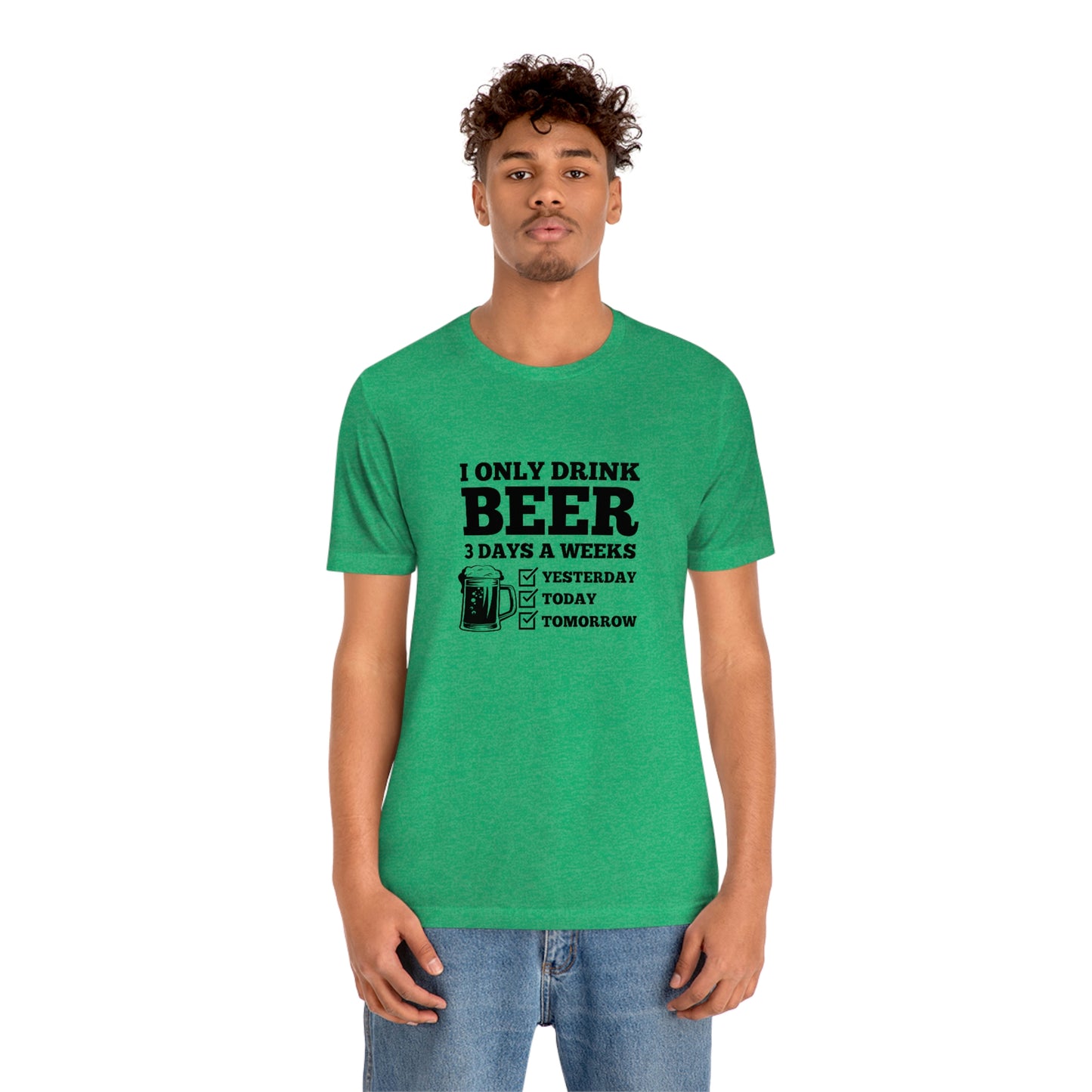 Drinking Beer Unisex Tee