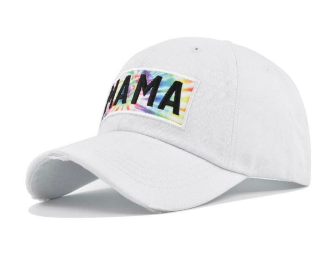 MAMA Tie Dye Baseball Hat-4 colors