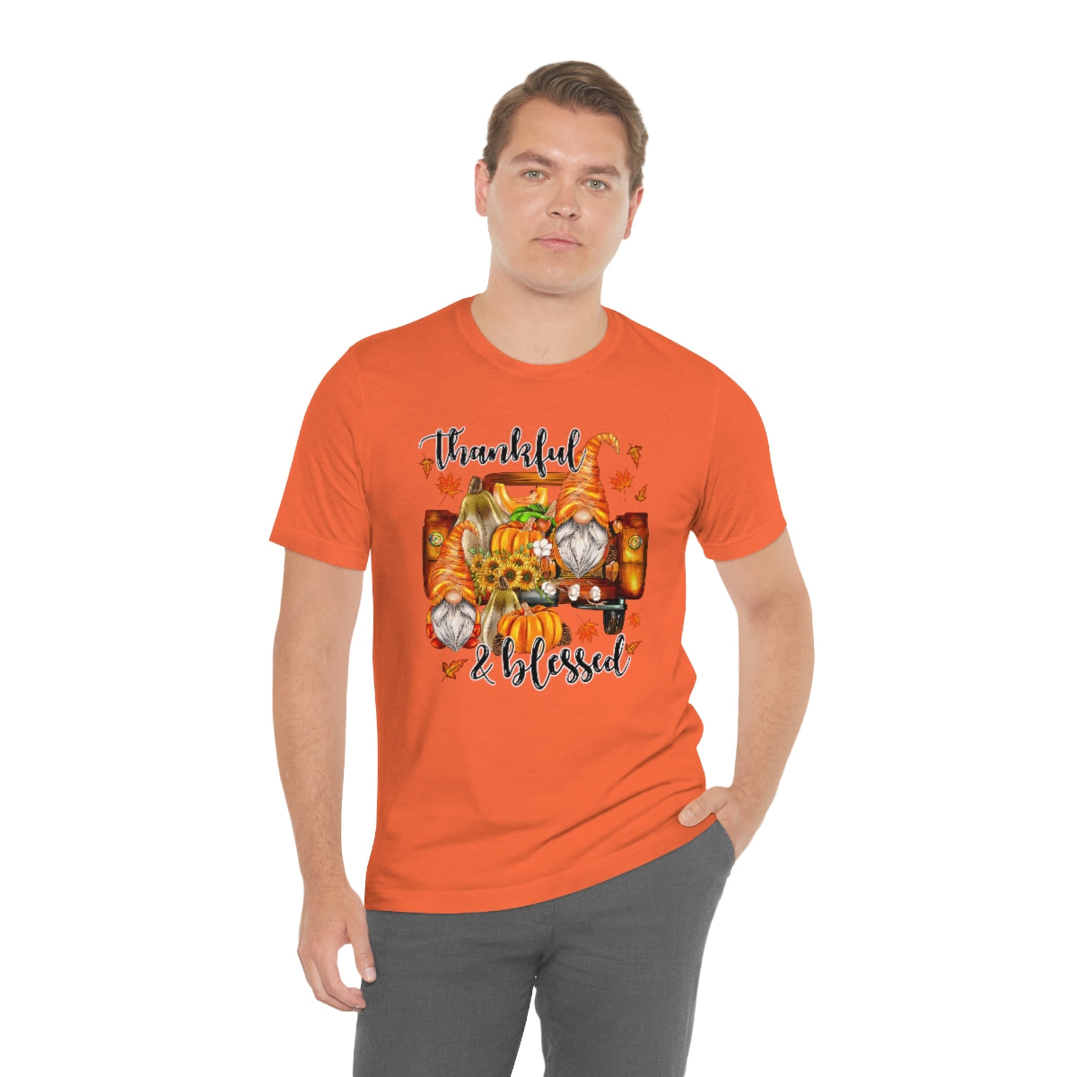 Thanksgiving Gnomes- Bella Canvas Unisex Jersey Short Sleeve Tee