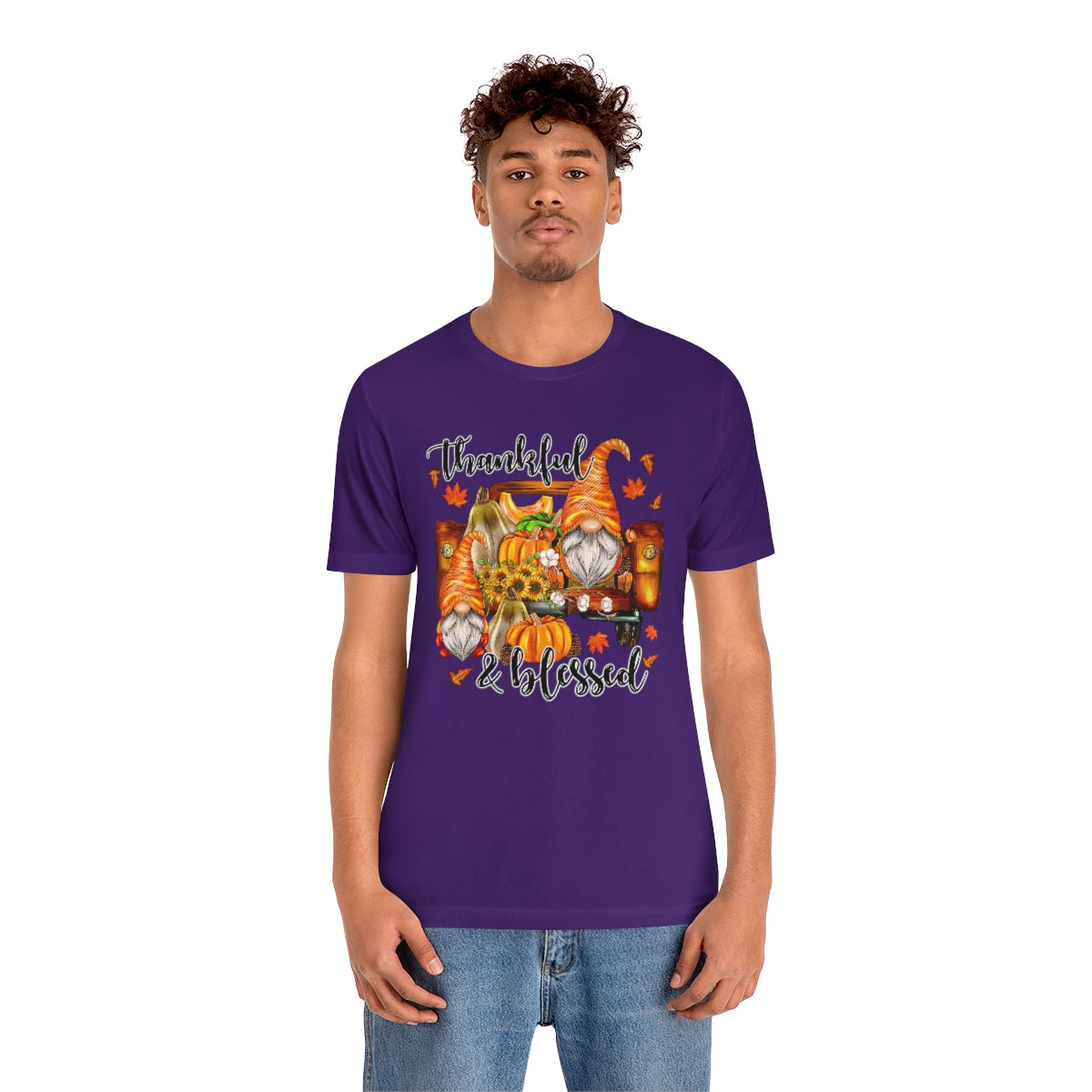 Thanksgiving Gnomes- Bella Canvas Unisex Jersey Short Sleeve Tee
