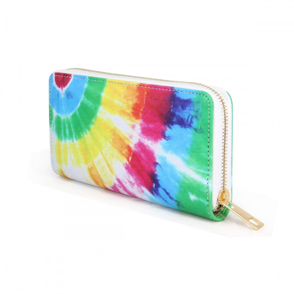 Tie-Dye Print Long Wallet