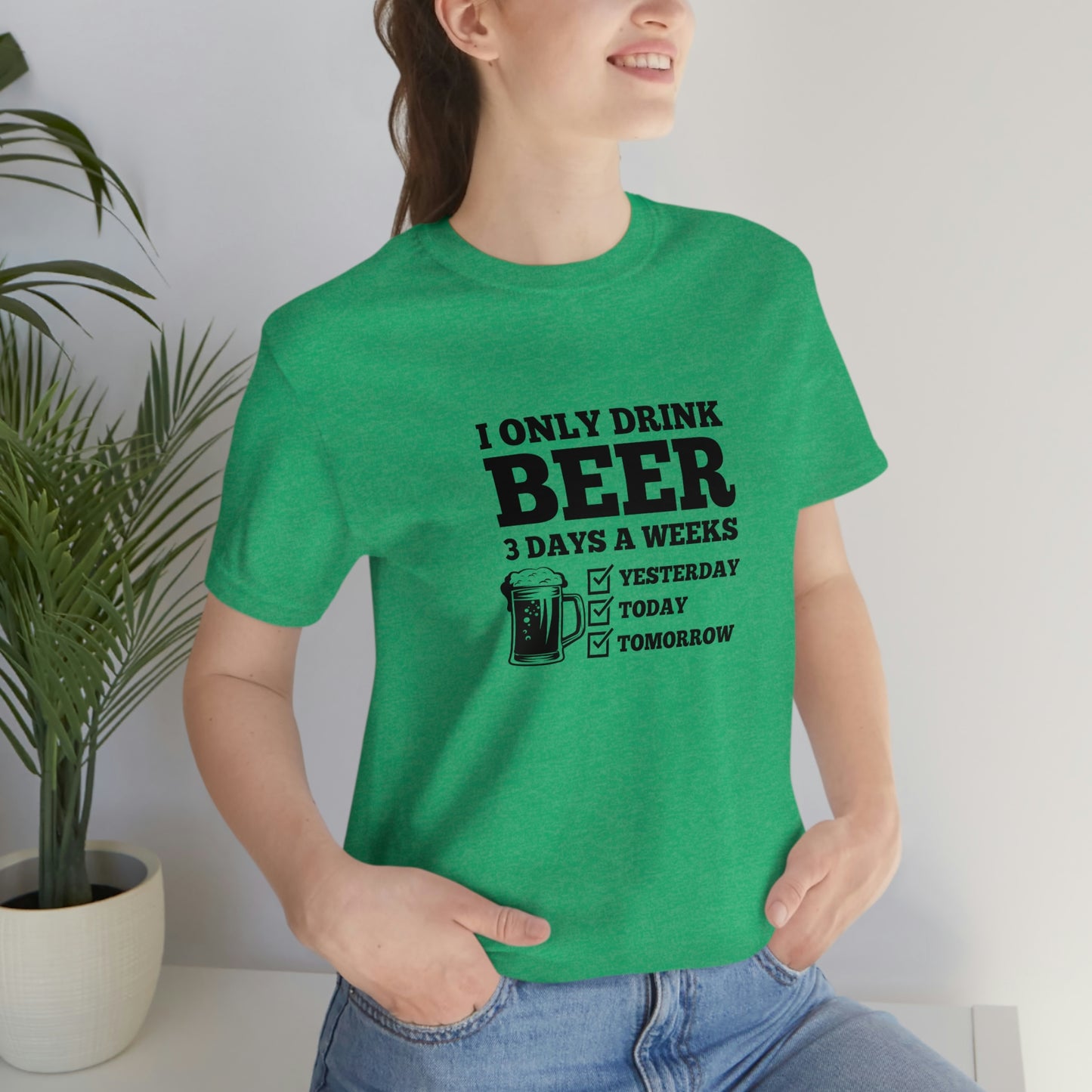 Drinking Beer Unisex Tee