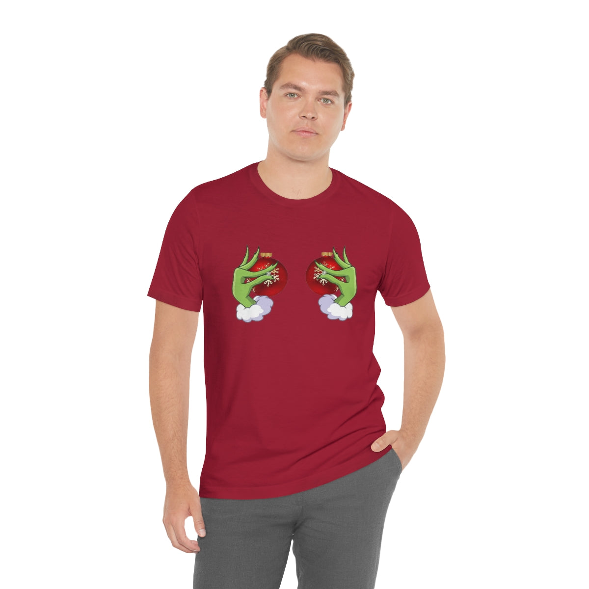 Bella Canvas Grinchy Ornament Hands Unisex Tee