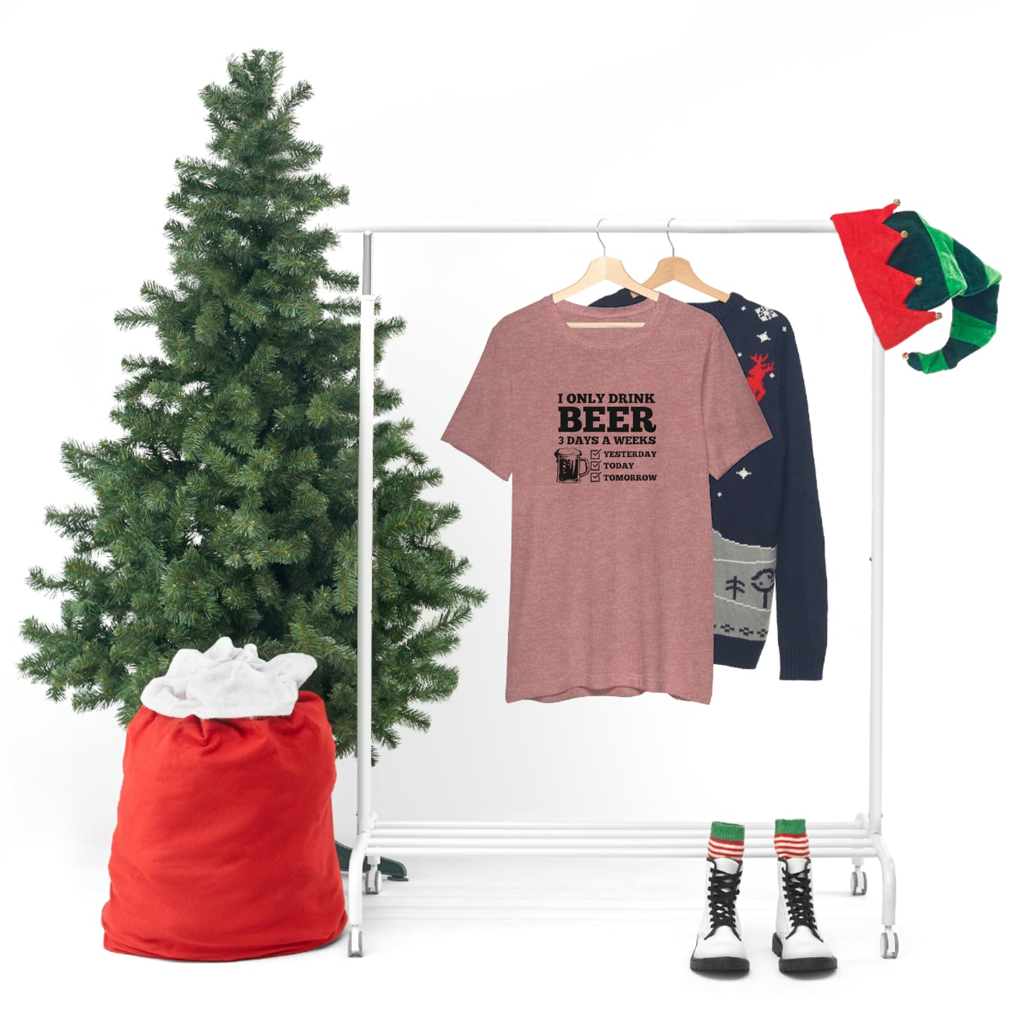 Drinking Beer Unisex Tee