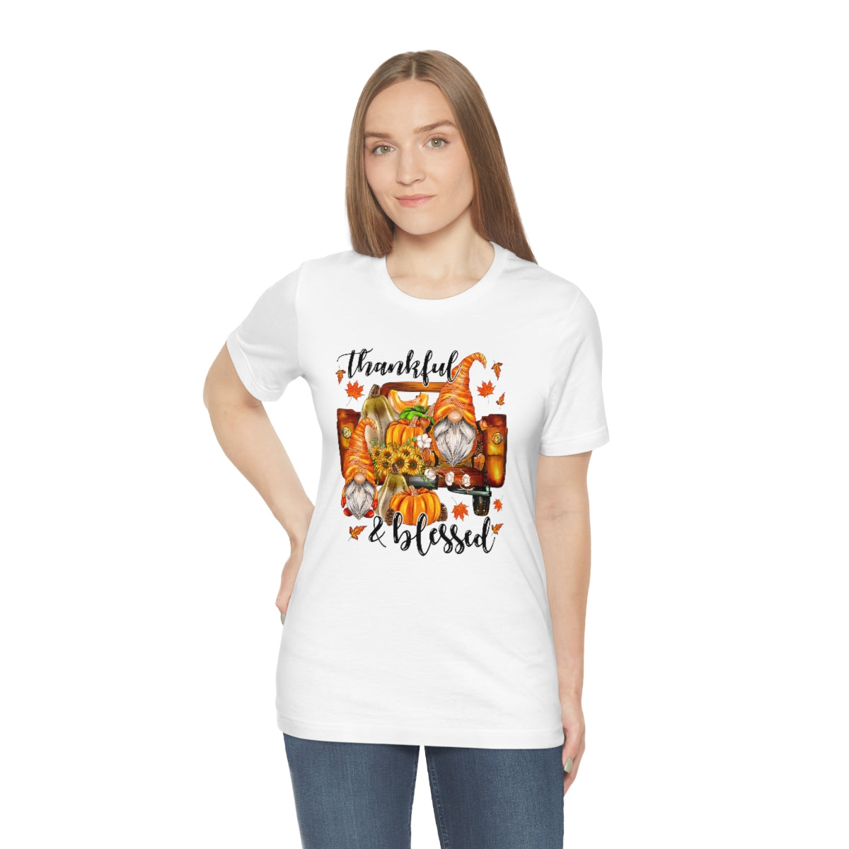 Thanksgiving Gnomes- Bella Canvas Unisex Jersey Short Sleeve Tee