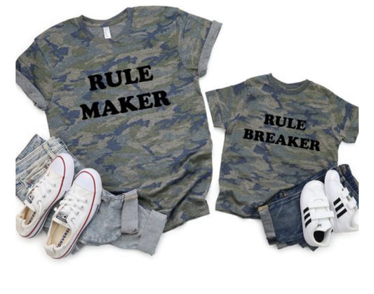 Camo Rule breaker matching set- KIDS