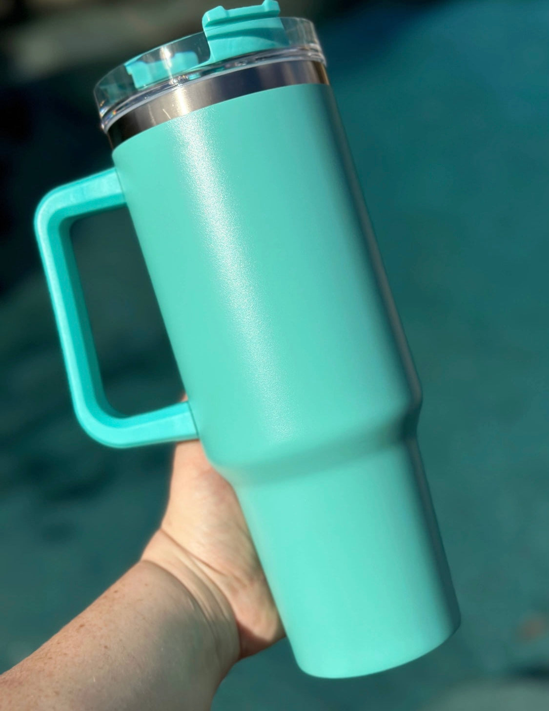 Quench Yo Thirst- 40oz Solid Tumblers w/ Handle