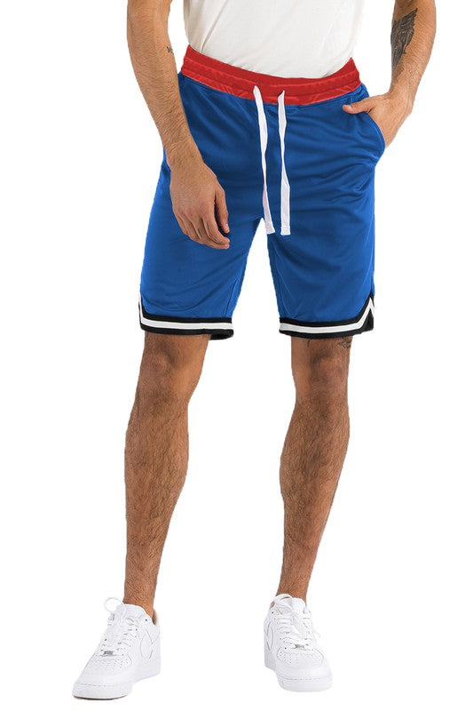 Men’s Solid Athletic Basketball Sports Shorts