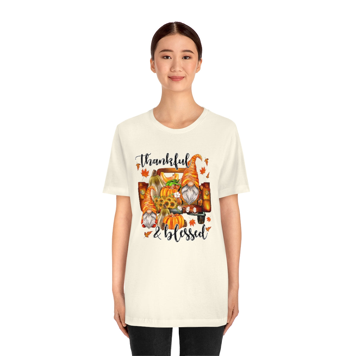 Thanksgiving Gnomes- Bella Canvas Unisex Jersey Short Sleeve Tee