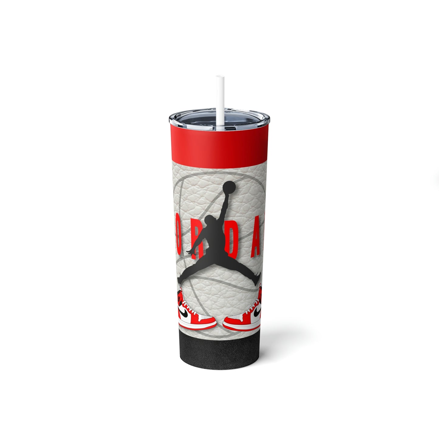 Jumpman Skinny Steel Tumbler with Straw, 20oz