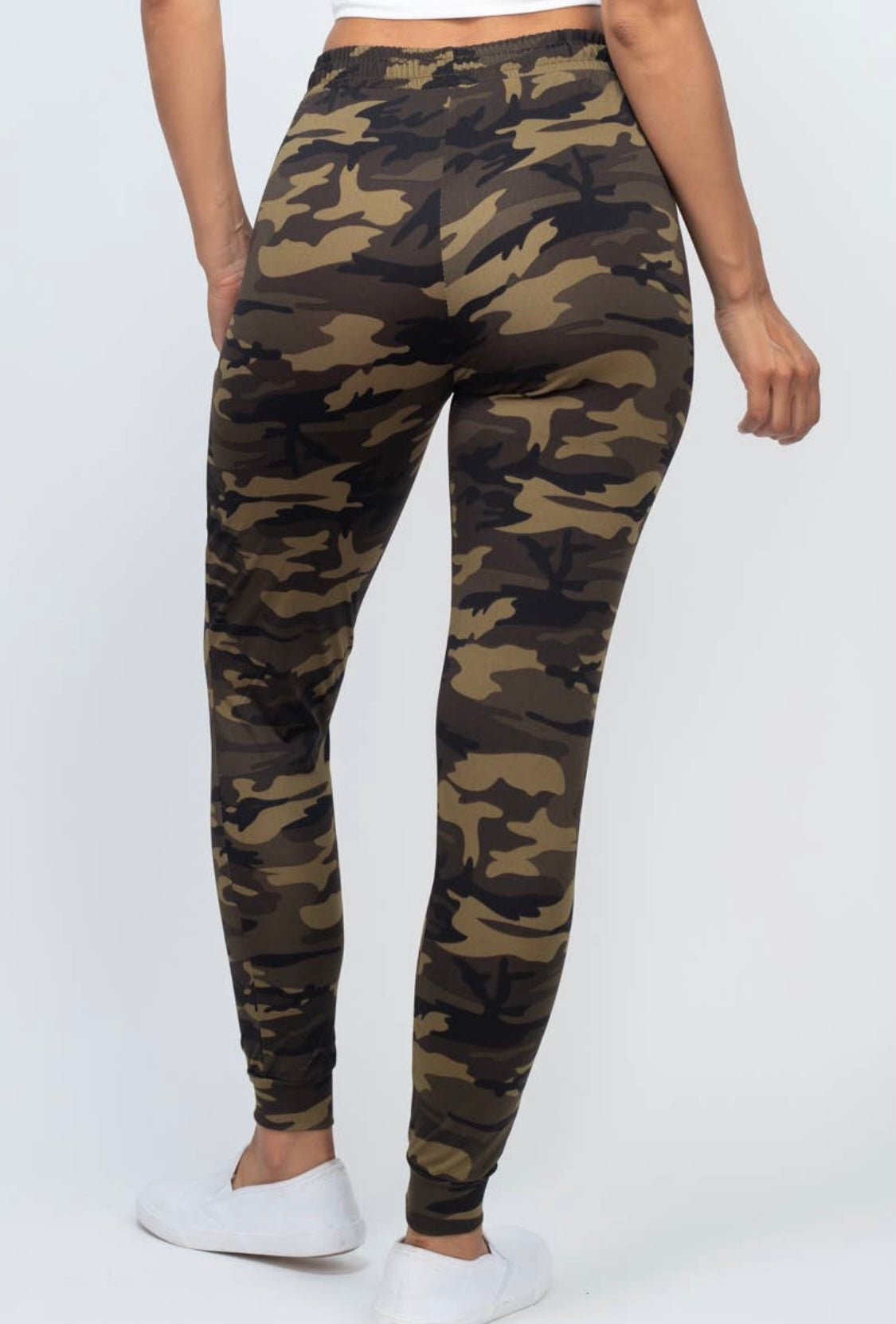 Camo French Terry Drawstring Pants