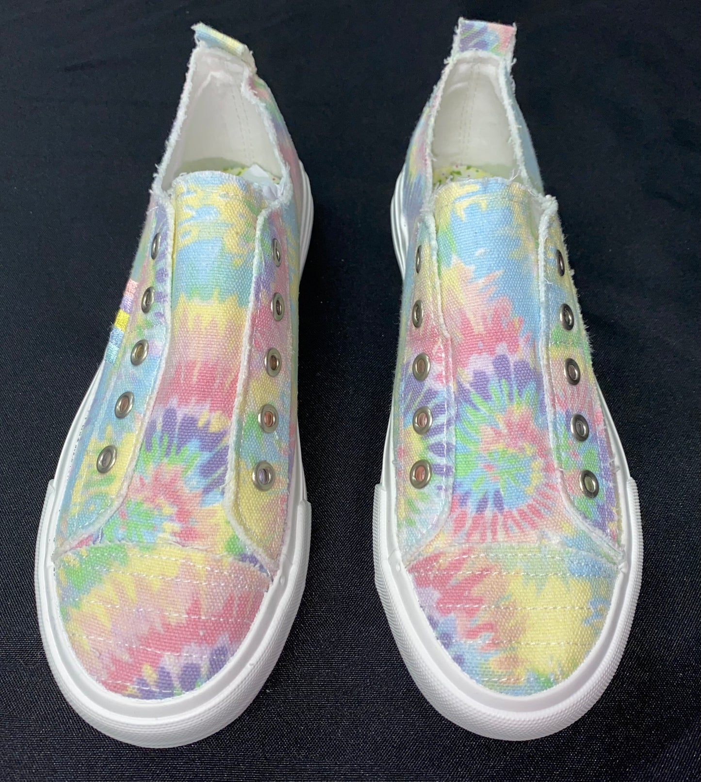 Gypsy Jazz Pastel Tie Dye Canvas Shoes