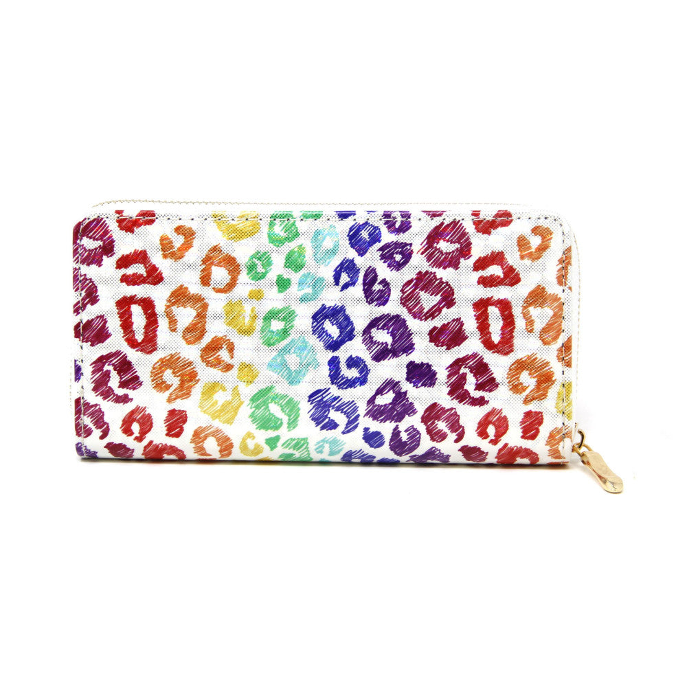 MultiColor Leopard Wallet
