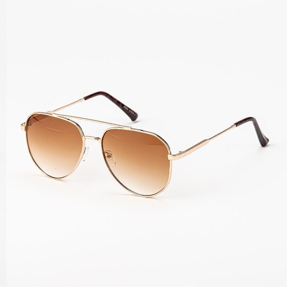 Double Bridge Aviator Sunglasses