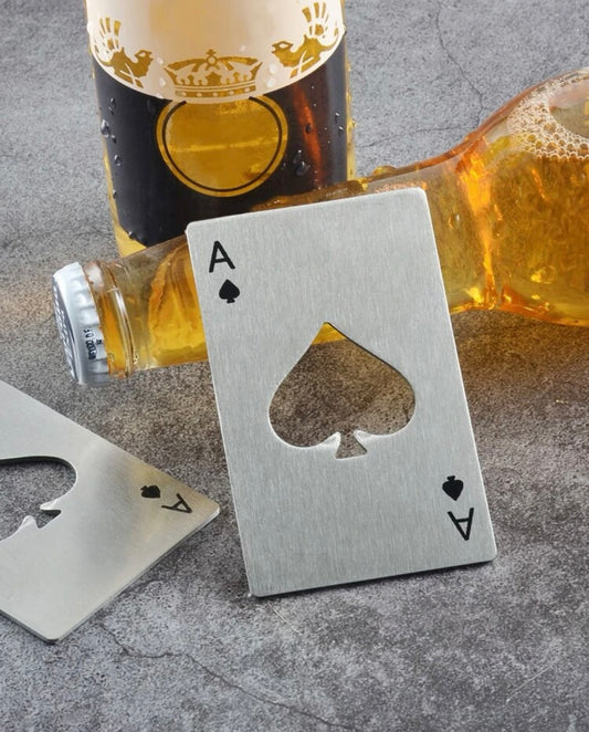 Ace of Spades Poker Card Bottle Opener