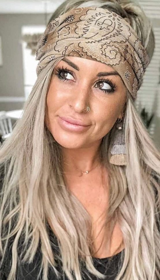 Ombré Boho Wide Headbands